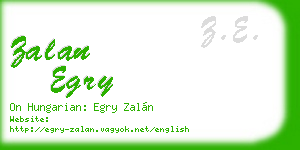 zalan egry business card